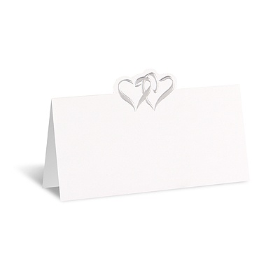 Two Hearts Place Card - Blank