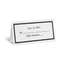 Black Bordered Place Card - Personalized