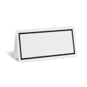 Black Bordered Place Card - Blank