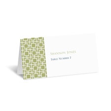 Colorful Geometry Place Card