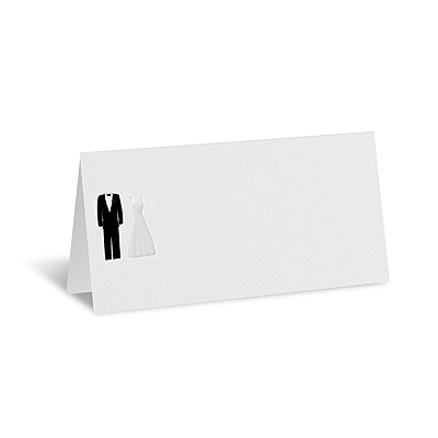 Formal Couple Place Card - Blank