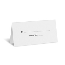 White Place Card - Personalized