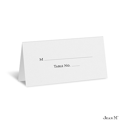 White Place Card - Personalized