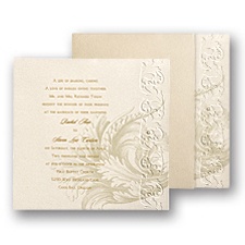 Golden Renaissance Wedding Invitation
