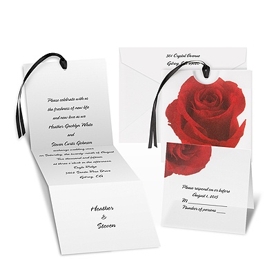 Petite Rose Wedding Invitation