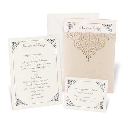 Elegant Precision Wedding Invitation