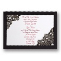 Black Lace Wedding Invitation