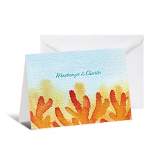 Coral Reef Note Card and Envelope