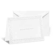 Pearlescent Filigree Note Card and Envelope