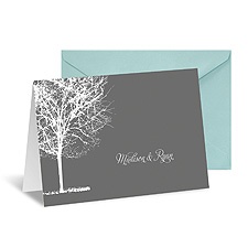 Trees in Winter Note Card and Envelope