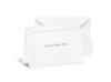 White Classic Panel Note Card and Envelope