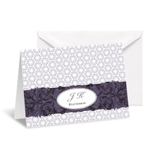 Ornate Crests Note Card and Envelope