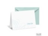 Swirling Filigree Note Card and Envelope - Palm