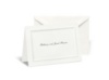 White Double Frame Note Card and Envelope