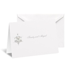 Shimmering Snowflake Note Card and Envelope