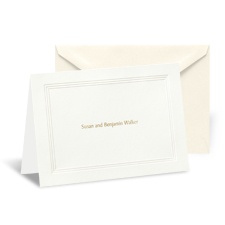 Ecru Triple Frame Note Card and Envelope