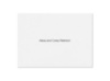 White Note Card and Envelope