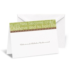 Sentiments Note Card and Envelope