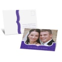 Vivid Purple Photo Thank You Postcard