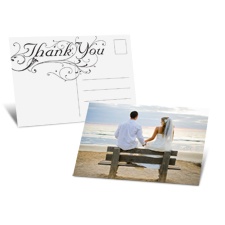 Portrait Photo Thank You Postcard