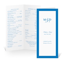 Bold Border Wedding Program