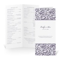 Vintage Damask Wedding Program