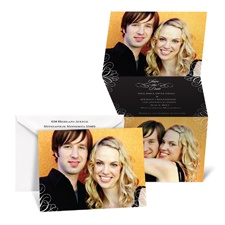 Subtle Filigree Photo Save the Date