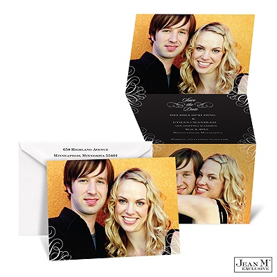 Subtle Filigree Photo Save the Date