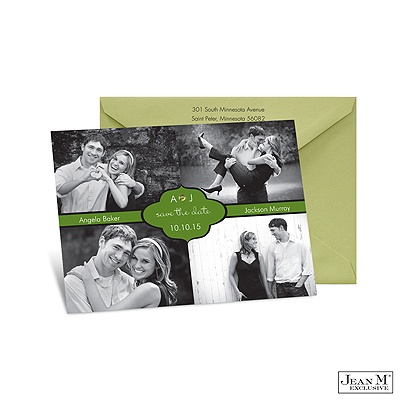 Colorful Band Photo Save the Date - Cloverleaf