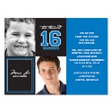 Past and Present  Graduation Announcement - Blue