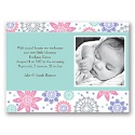 Little Flower Photo Birth Announcement