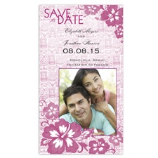 Polynesian Garden Photo Save the Date - Amethyst