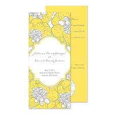 Bold Posies Wedding Program