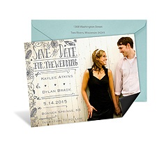 Artistic Doodles Photo Save the Date Magnet
