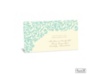 Vintage Damask Reception Card - Aqua