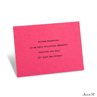 Fuchsia Reception Card