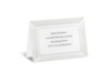 White Satin and Pearls Reception Card