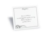 Elaborate Black Reception Card