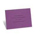 Purple Shimmer Reception Card