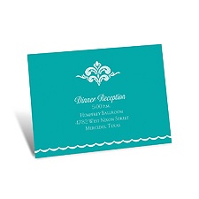 Lace Heart Reception Card