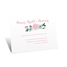 All Rosy Reception Card
