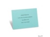 Aqua Shimmer Reception Card