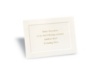 Ecru Classic Panel Reception Card