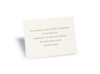 Ecru Reception Card