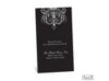 Damask Heart Reception Card - Black