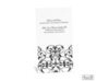 Vine Monogram Reception Card - White