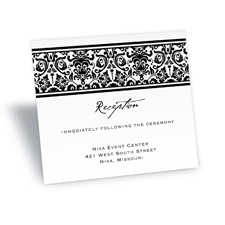 Band of Damask Reception Card