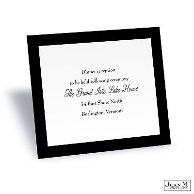 Bold Border Reception Card