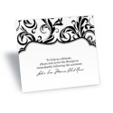Damask Crest Reception Card