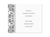 Elegant Filigree Reception Card